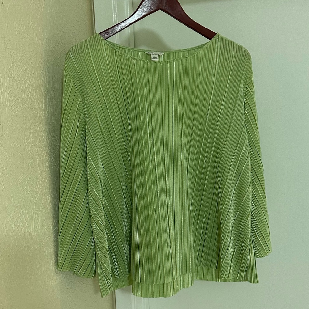 Cato Long Split Shoulder Blouse Large  *like new*